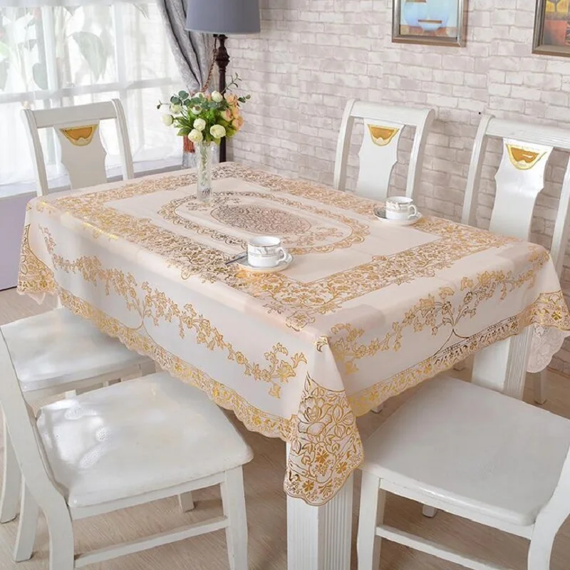 Waterproof Anti Oil Thick Table cloth Cover For home decoration Wedding