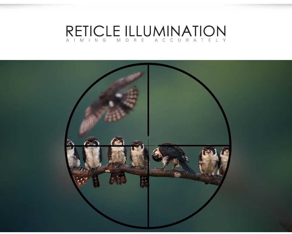 Tubo de Vidro Riflescope Tático Duplo Crosshair Retículo Caça Escopos Lunette Tactique Rifle Airsoft 4x32 um 8 Lunetas Riflescopes