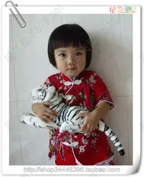 Моделирование склонны белый тигр около 30 см плюшевые игрушки, детская игрушка подарок на день рождения h557