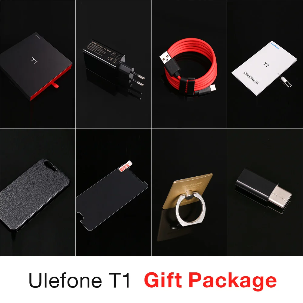  Ulefone T1 Dual Rear Camera 16MP Mobile Phone 5.5 inch FHD Helio P25 Octa Core Android 7.0 6GB 64GB