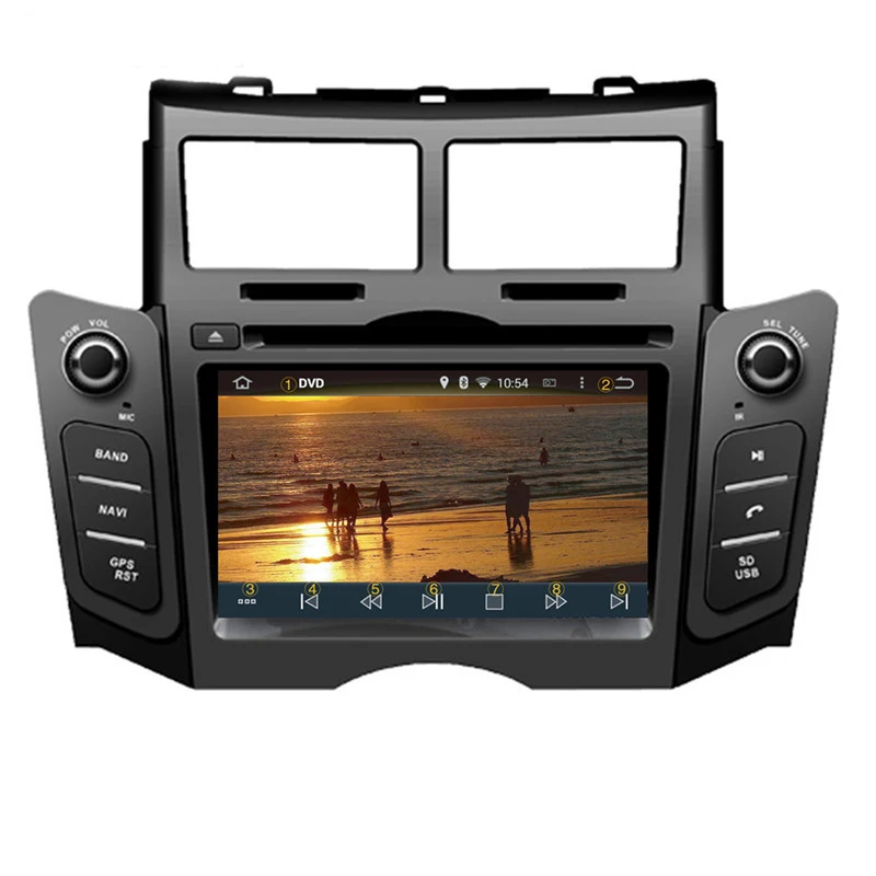 Excellent Ectwodvd Octa Quad Core 4G/2G Android 9.0 Car Multimedia DVD Player for Toyota Yaris 2005 2006 2007 2008 2009 2010 2011 17