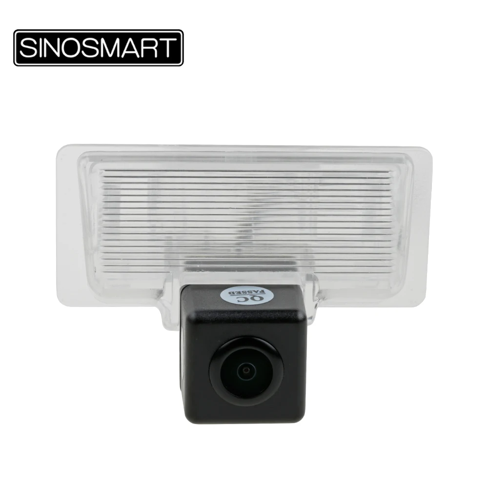 

SINOSMART Car Parking Reverse Camera for Nissan Sylphy 2006 to 2016 Venucia D50/T70 with Plastic Transparent Lamp Shade