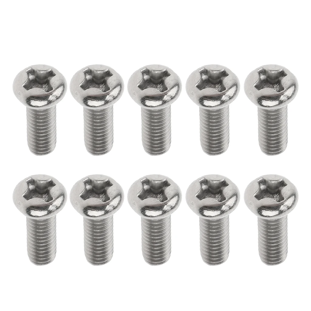 10 Pcs M3 Pan Head GR1 Titanium Machine Screws Phillips Drive