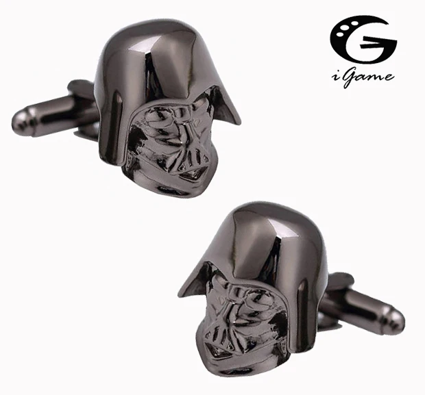 

iGame Darth Vader Cuff Links 2 Colors Option Star Wars Film Design Free Shipping