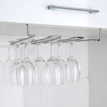 

Kitchen cup rack wrought iron wine cup storage rack hanging goblet shelf home creative drain cup holder wx7171531