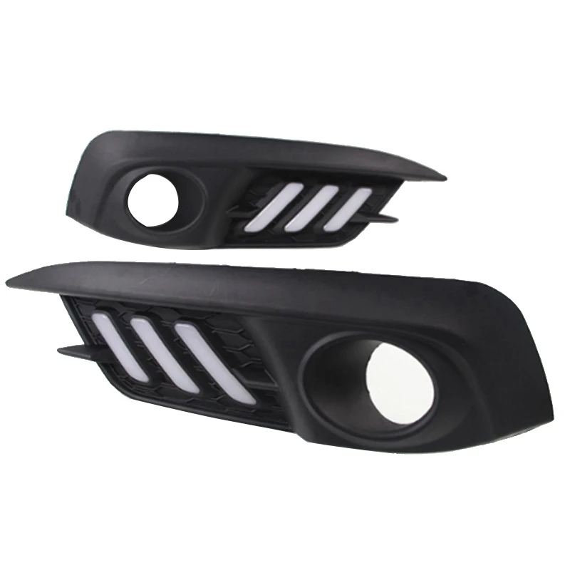 

Car Flashing 1 Set For Honda Civic 10Th 2016 2017 2018 Led Drl Daytime Running Light Daylight Yellow Turn Signal Lamp Styling