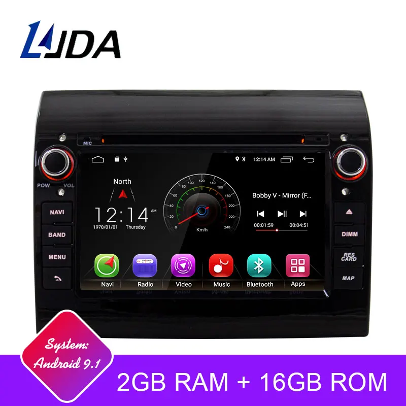 Discount LJDA Android 9.1 Car DVD Player For Fiat Ducato 2009 2010 2011 2012 2013 2014 2015 Citroen Jumper Peugeot Boxer 1 Din Radio GPS 0