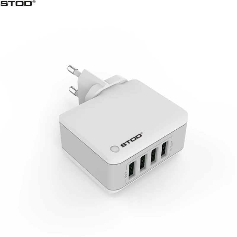 STOD многопортовое зарядное устройство 4 USB 22 Вт 4.4A Быстрая зарядка для iPhone iPad Mini
