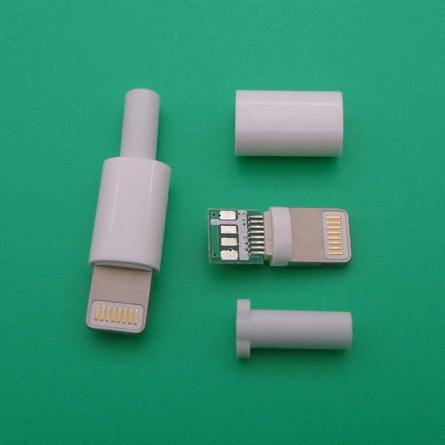 100 шт. освещение 8P с чипом DIY тип сварочной проволоки штекер для iphone 5 6S кабель