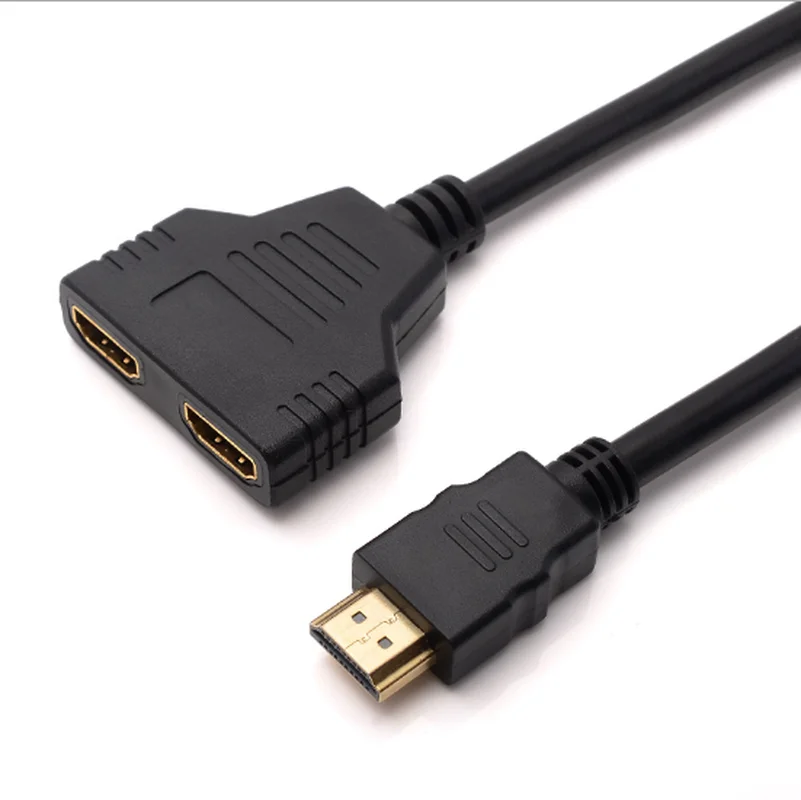 

Best Sellers Factory Price 1080P HDMI Port Male To 2 Female 1 In 2 Out Splitter Cable Adapter Converter