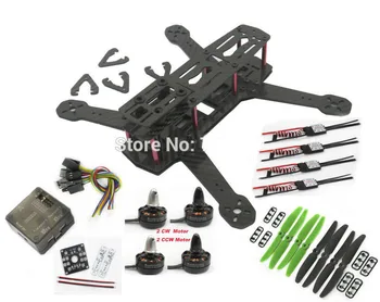 

Xiangtat 250 Mini Quadcopter CC3D Flight Controller 2204 2300kv Brushless Motor 20A Simonk Esc CC3D Distribution Board LED