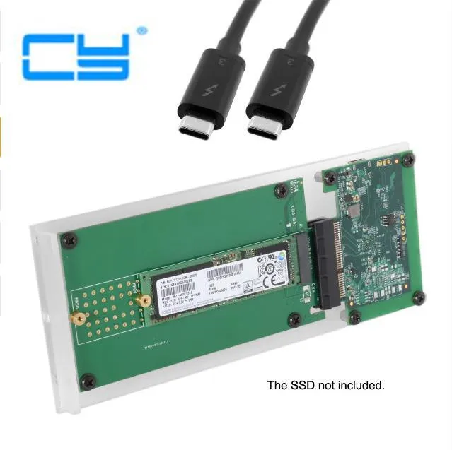

Thunderbolt 3 to PCI Express PCI-E to NGFF M-key NVME AHCI SSD Convert Case Cartridge