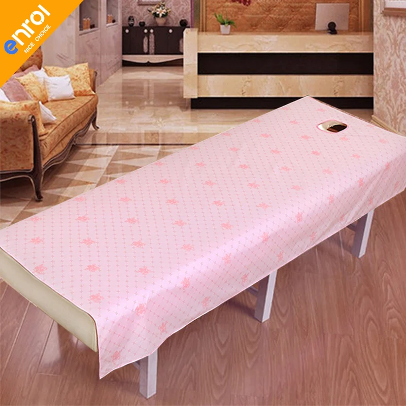 

Salon Sheets SPA Massage Treatment Bed Table Cover Sheets With Hole Waterproof