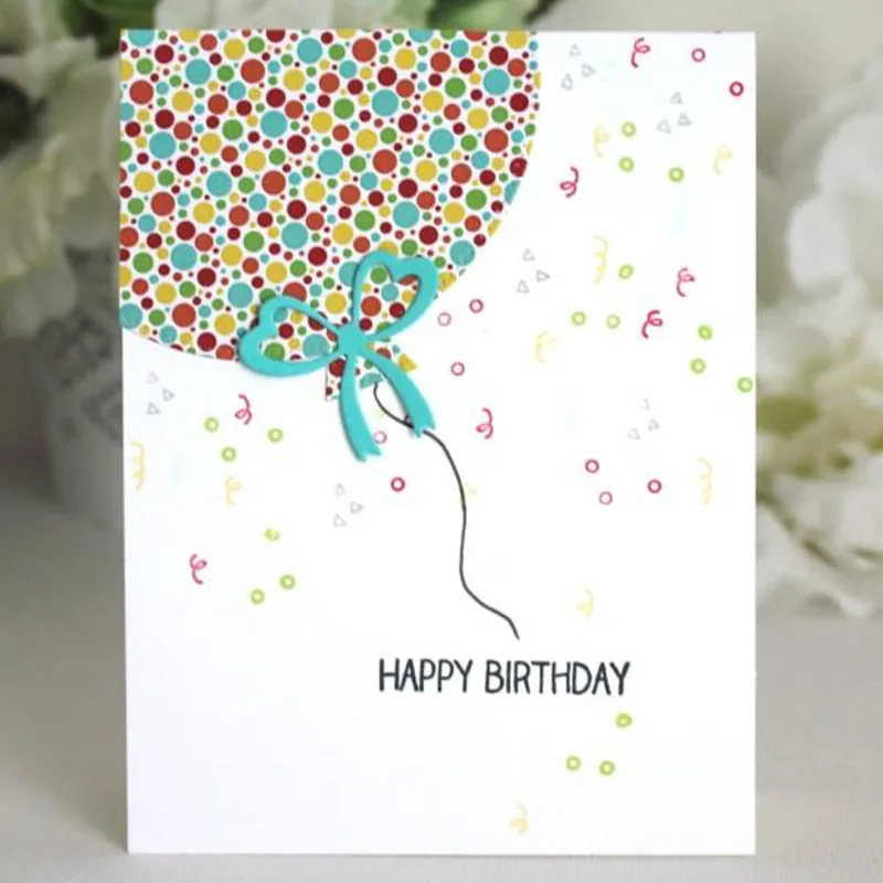 

4pcs/Set New Balloons Cutting Dies Stencils for DIY Scrapbooking/photo album Decorative Embossing DIY Paper Cards Making Proje