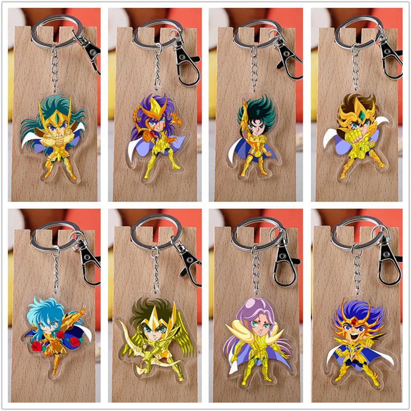 10 шт./лот аниме Saint Seiya акриловый брелок игрушка фигурка альдедана подвеска в виде
