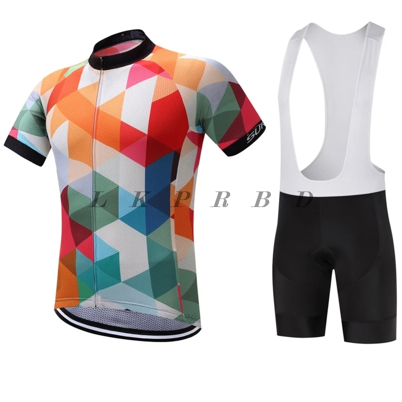 2019 verano ciclismo Jersey conjuntos Multicolor bicicleta de manga corta ropa deportiva ciclismo bicicleta maillot ciclismo Jerseys + 9D babero 2019 verano ciclismo Jersey conjuntos Multicolor bicicleta de manga corta ropa deportiva ciclismo bicicleta maillot ciclismo Jerseys + 9D babero