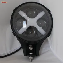 6 Inch 60W With Amber Protective Cover LED Tuning Light For Offroad SUV ATV 4*4 Truck Boat 12V 24V