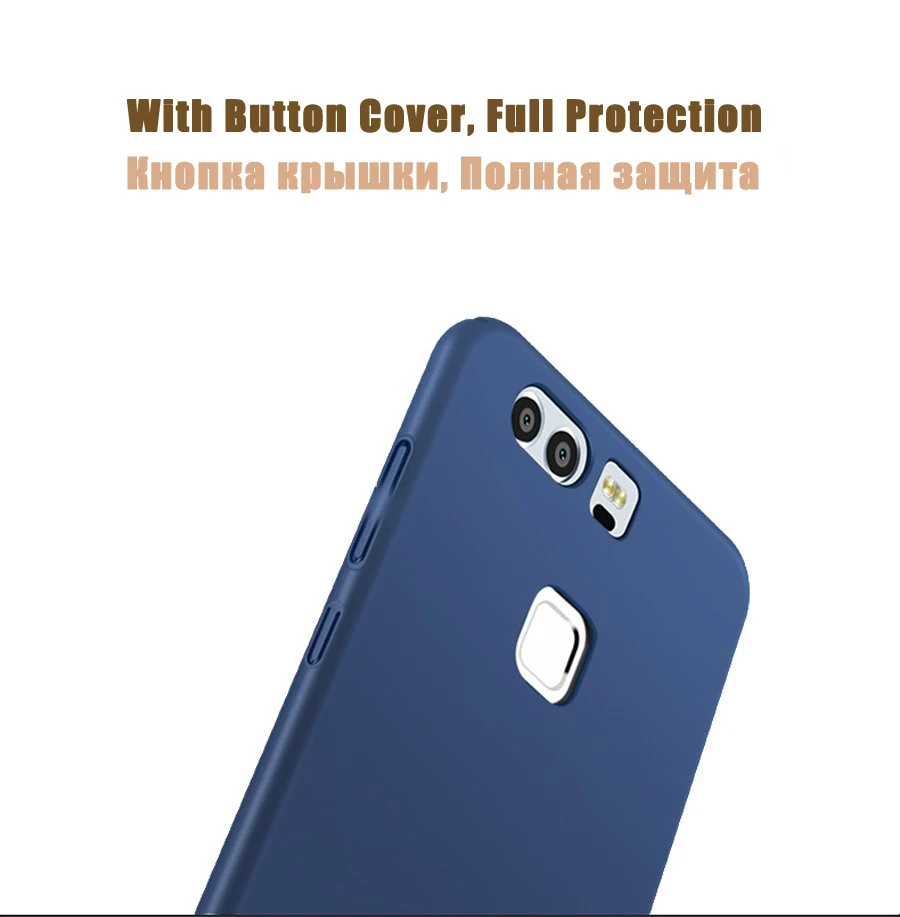 Ультратонкий чехол накладка из поликарбоната для Huawei P10 P20 Lite P30 P40 Pro Plus матовый