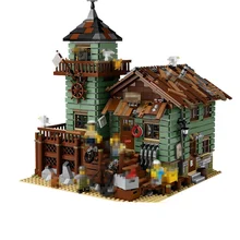 Block Creator The Old Finishing Store 2109 Pcs Bricks Building Blocks Toys For Children Compatible Legoing Creators Kids Gifts new lepin 15002 2133pcs creators city cafe corner model building kits blocks bricks compatible legoing 10182 toys for children
