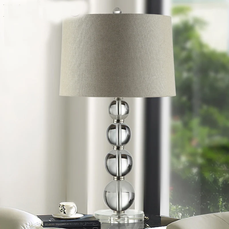Modern Transparent Bedroom K9 Crystal Table Lamps Lights ...