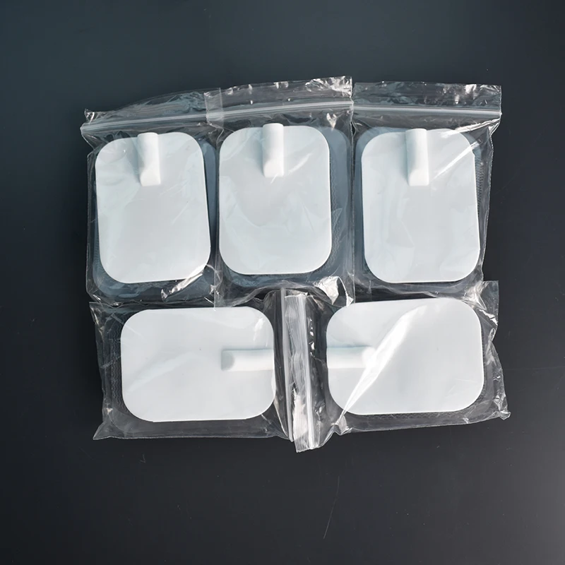 10pcs/6*4cm Massager Electric Pads for Tens Acupuncture Slimming Massage Digital Therapy abs Nerve Muscle Stimulator Health Care