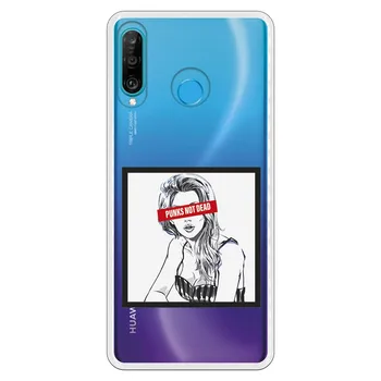 

Stand case costume drawing Punks Not Dead WP002 for Huawei P30 Lite