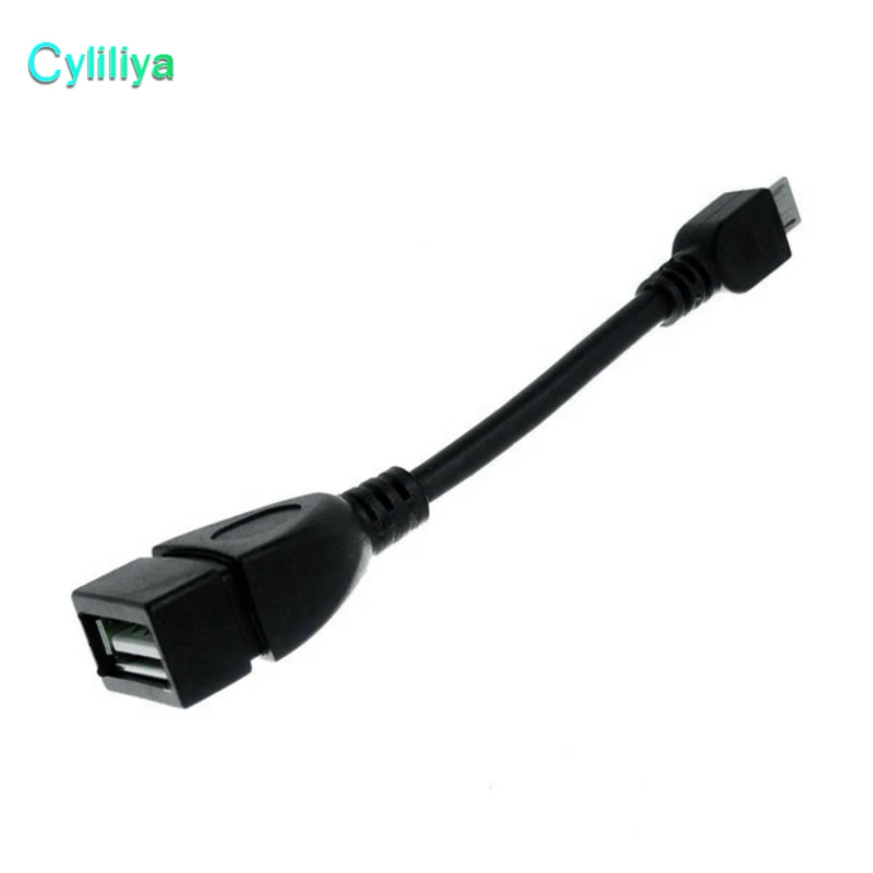 100 шт./лот микро USB хост кабель OTG 11 см 5pin mini usb кабели для планшетного ПК мобильный