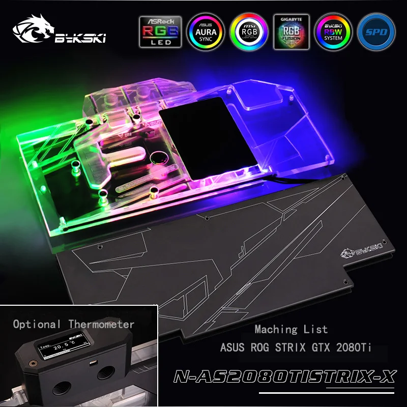 BYKSKI for ASUS ROG STRIX RTX2080TI O11G GAMING Video Card
