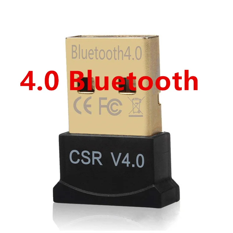 Мини USB беспроводной Bluetooth CSR 4,0 Двойной Режим адаптер ключ драйвер для Windows 10 8 7 Vista XP Linux PC V4.0 синий зуб адаптер - Цвет: 4.0 Bluetooth