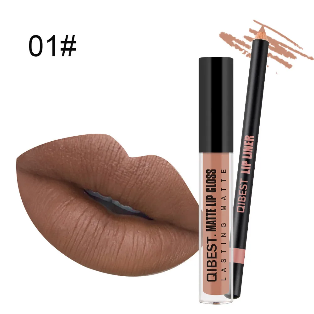 

QiBest 10 colors lipstick organizer Waterproof Matte Liquid Lipstick Long Lasting Lip Gloss Lipstick Lip Beauty Matte Liner Pen