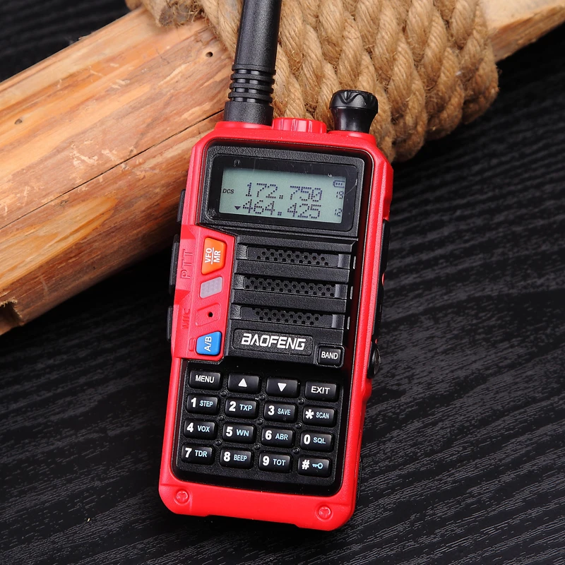 2 шт BaoFeng UV-S9 трехдиапазонная 8 Вт 2 шт антенна VHF UHF 136-174 МГц/220-260 МГц/400-520 МГц 10 км дальняя портативная рация