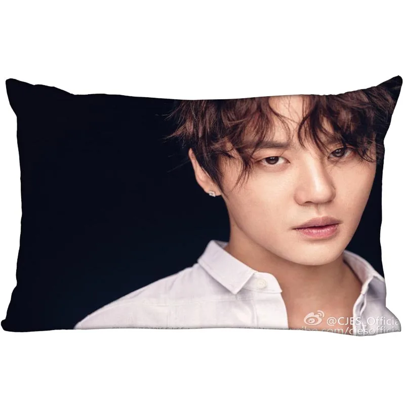 8 KPOP star XIA прямоугольная наволочка двустороннее атласное с узором Наволочка на заказ подарок вашему образу - Цвет: 8
