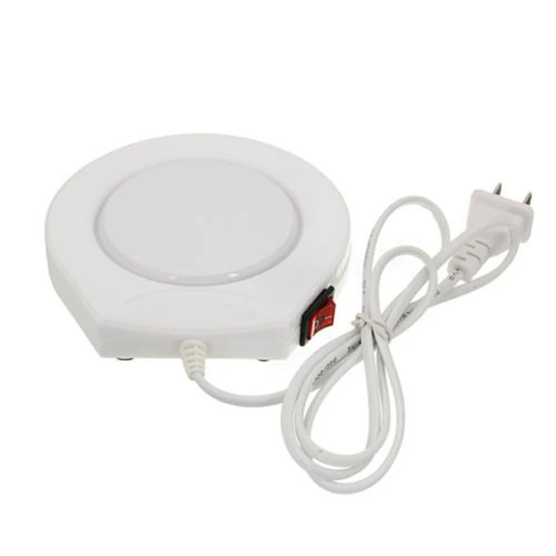 Белый Электрический, чашка, Нагреватель тепла напитков кружка коврик Офис чай/кофе Нагреватель Pad