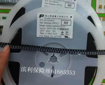 

SMD1206P050TF / 15 volt current number 500ma 15v 1206 SMD PPTC