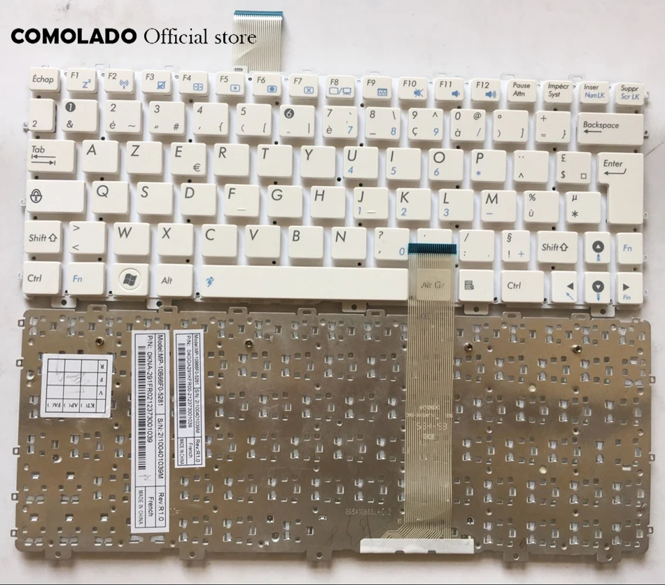 FR French Keyboard for ASUS Eee PC 1011 1015 1011C 1025 TF101 1025C 1015PX 1025CE X101 X101H X101CH 1011B 1018PT 1018P White keyboard FR Layout