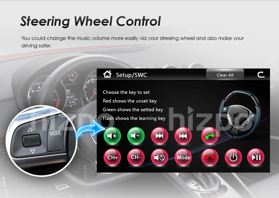 Discount HIZPO 7 Inch Touch screen Car DVD player for Audi A4 B6 2000-2006 year RS4 Seat Exeo GPS navigation BT DVR  Free camera Map card 13