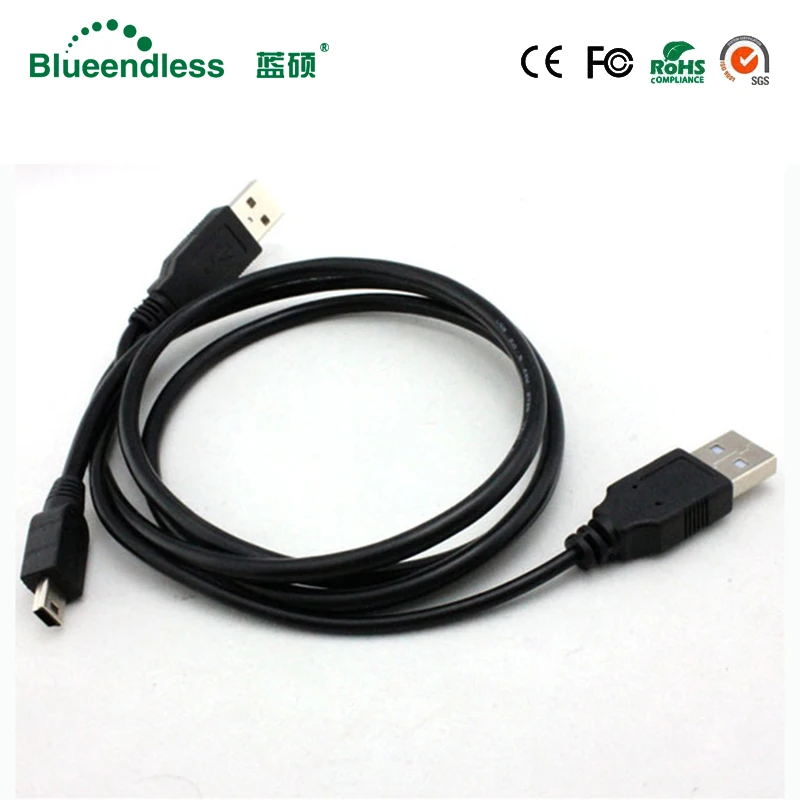 Кабель с разъемом USB 2 0 длиной 1 м мини кабель usb двойным 480 Мбит/с удлинитель для