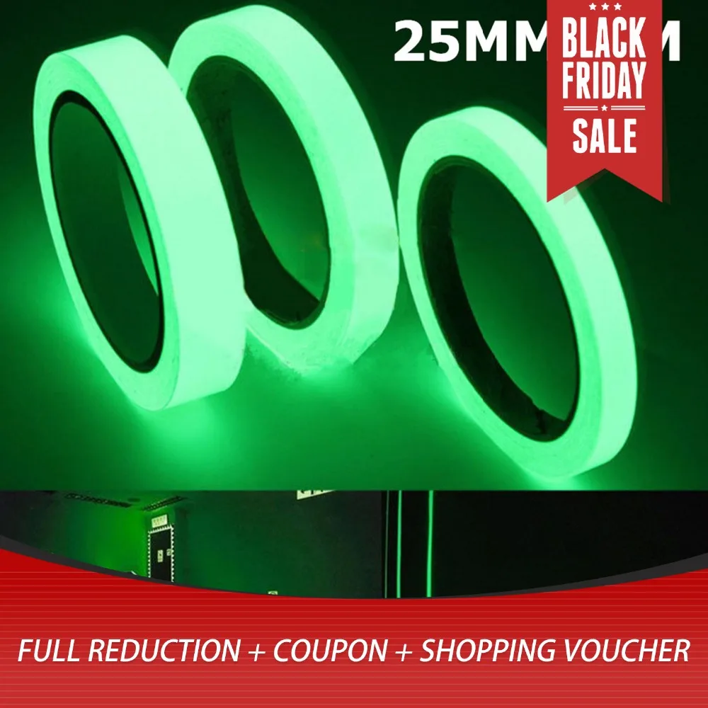 3M*25MM Reflective Tape Glow In The Dark Tape Self adhesive Night