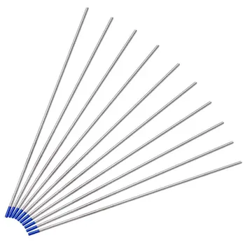 

15PCS 2.4x175mm 2% Thoriated Welding Tungsten Electrodes with Blue Tip (Blue)
