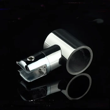 

304 Stainless Steel Glass Suspension Clamp T Shape Shower Room Anti Swing Fixed Sleeve Clip Clamp