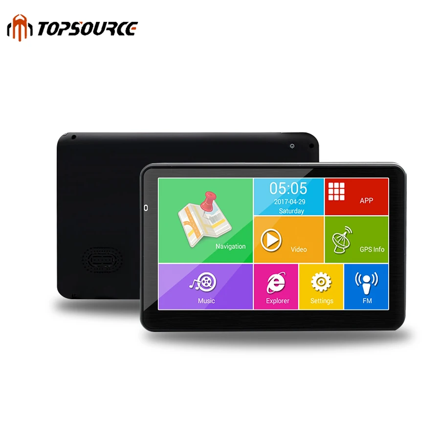 TOPSOURCE 5 &quot800*480 дюймов HD Автомобильный GPS навигатор Android грузовик с автомобильным