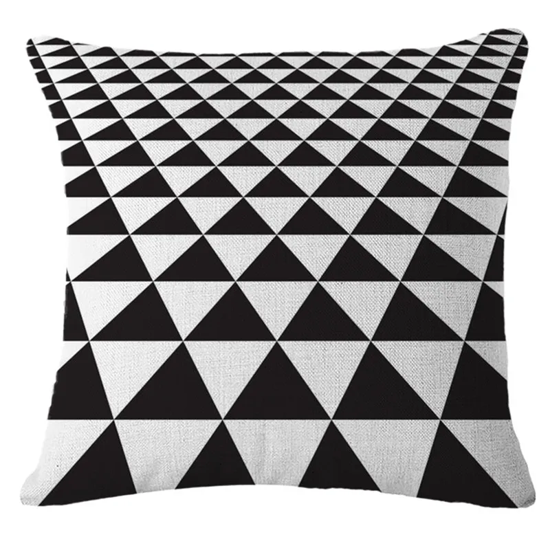 wholesale geometric cushion Without Core black/white Sofa Chair Cushions Home Textile 45*45cm