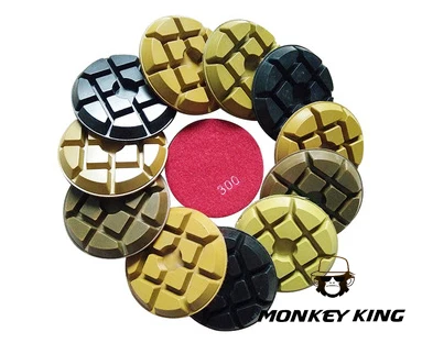 8 units/lot 100mm concrete marble granite  grinding polishing pad wet/dry use