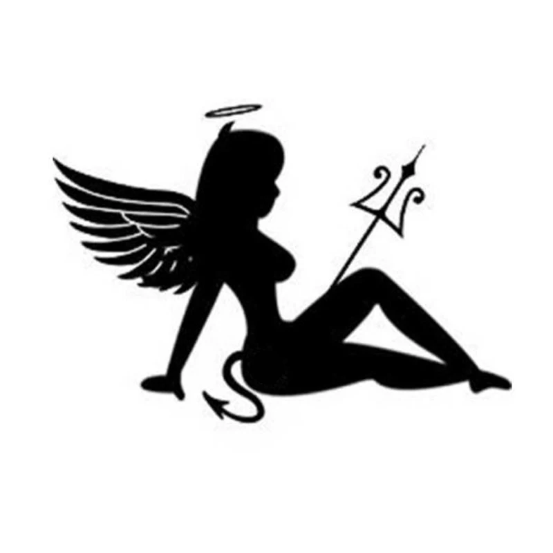 Adesivi Per Auto Riflettenti Lady Devil Angel Lady - Accessori Di Stile Per  Auto Personalizzati Per Decalcomanie In Vinile Rimovibili