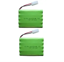 2pc 12v 2400mah ni-mh bateria 12v rc battery nimh battery pilas recargables 12v pack 10x aa size ni mh for rc car toy battery