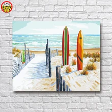 Пейзаж художественный замысел Декоративные diy цифровая картина маслом любовник семейная гостиная комната спальня диван фон номер