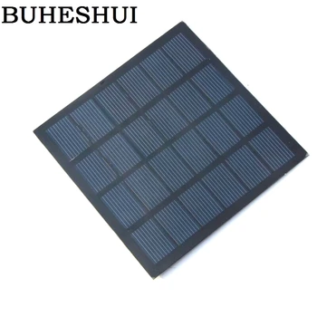 

BUHESHUI 1.5W 6V Solar Cell Polycrystalline PET Solar Panel Module DIY Solar Charger Education Kits 110*110MM Free Shipping