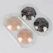 Женский многоразовый сексуальный клейкий Стикини силиконовые гелевые, на грудь прокладки цветочные круглые кружевные пасти Бюстгальтер липкий невидимая наклейка на грудь