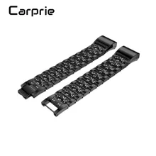CARPRIE высококачественный Роскошный металлический браслет из нержавеющей стали с кристаллами для FitBit Charge 2 jan17