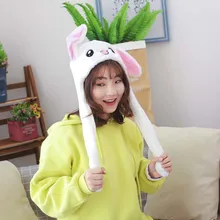 Милый Кролик плюшевая шляпа Забавный Playtoy уши вверх вниз кролик подарок игрушка для детей девушки подруги TY53